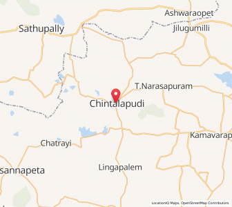 Map of Chintalapudi, Andhra Pradesh