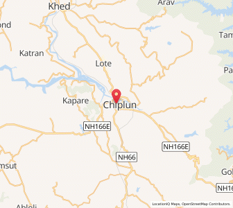 Map of Chiplun, Maharashtra
