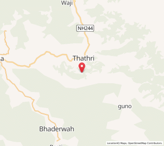 Map of Chire, Kashmir