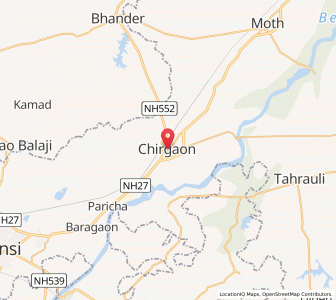Map of Chirgaon, Madhya Pradesh