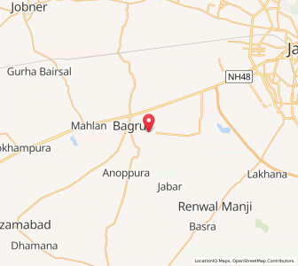 Map of Chirota, Rajasthan