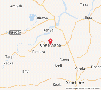 Map of Chitalwana, Rajasthan