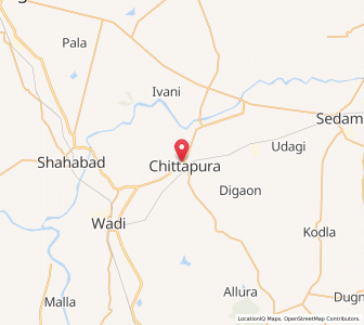 Map of Chitapur, Karnataka