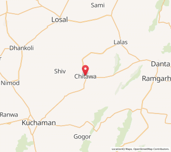 Map of Chitawa, Rajasthan