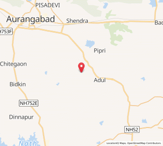 Map of Chitegaon, Maharashtra