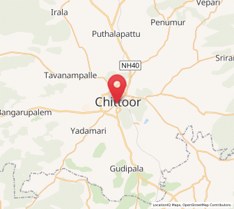 Map of Chittoor, Andhra Pradesh