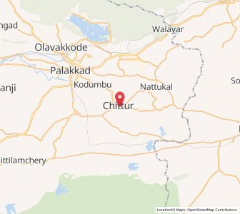 Map of Chittur, Kerala