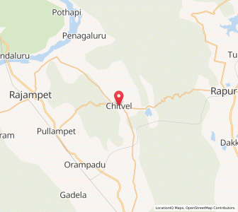 Map of Chitvel, Andhra Pradesh