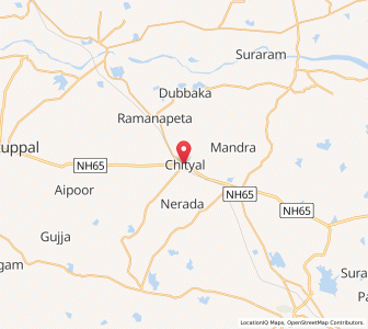 Map of Chityal, Andhra Pradesh
