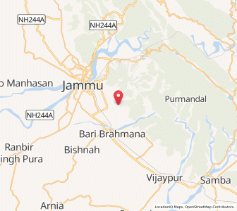 Map of Choaddi, Kashmir