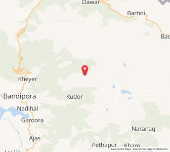 Map of Choatar, Kashmir