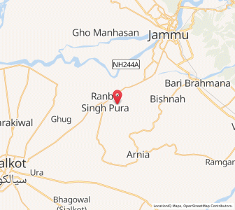 Map of Chohala, Kashmir