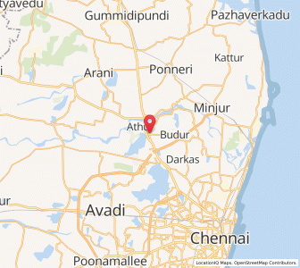 Map of Cholavaram, Tamil Nadu