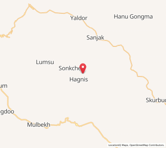 Map of Chomortan, Kashmir