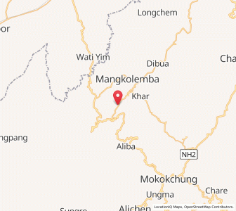 Map of Chongliyimsen, Nagaland