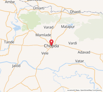 Map of Chopda, Maharashtra