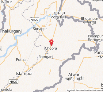 Map of Chopra, West Bengal