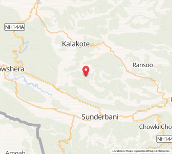 Map of Chor Gala, Kashmir