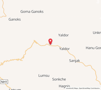 Map of Chorten, Kashmir