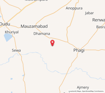 Map of Choru, Rajasthan