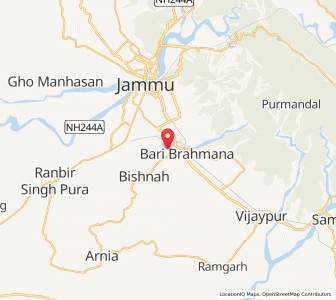 Map of Chuhe Chak, Kashmir