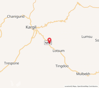 Map of Chulati, Kashmir