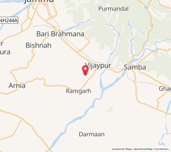 Map of Chumbiyan, Kashmir