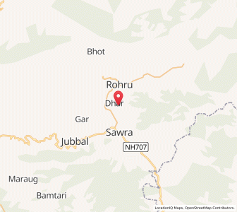 Map of Chuna, Himachal Pradesh