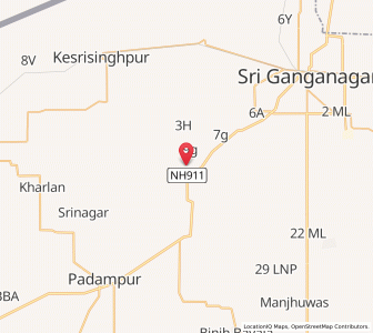 Map of Chunawadh, Rajasthan
