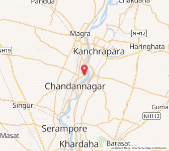 Map of Chunchura, West Bengal