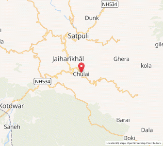 Map of Chundai Talli, Uttarakhand