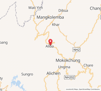 Map of Chungtia, Nagaland