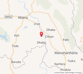 Map of Churelia, Rajasthan