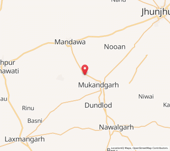 Map of Churi Ajitgarh, Rajasthan