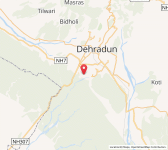 Map of Clement Town, Uttarakhand