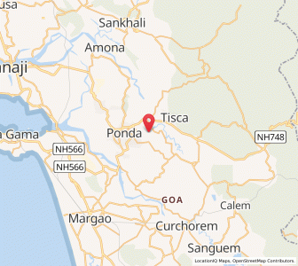 Map of Codar, Goa