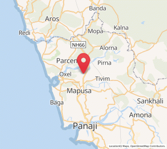 Map of Colovale, Goa