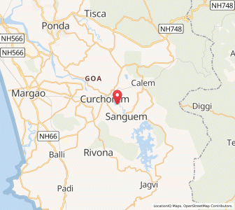 Map of Comprol, Goa