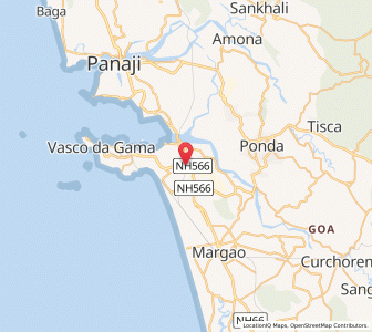 Map of Consua, Goa