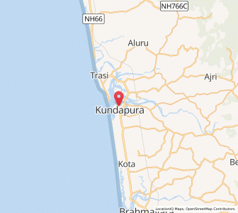 Map of Coondapoor, Karnataka