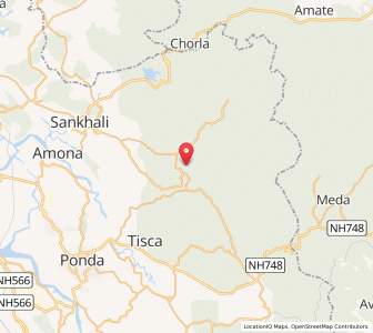 Map of Corqui, Goa