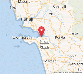 Map of Cortalim, Goa