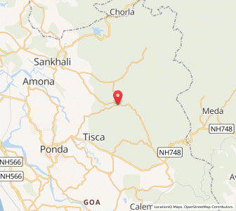 Map of Cotorem, Goa