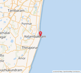 Map of Covelong, Tamil Nadu