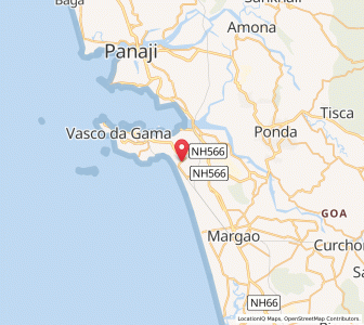 Map of Cuelim, Goa