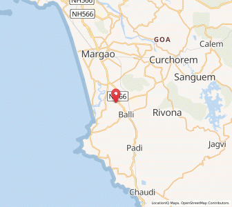 Map of Cuncolim, Goa