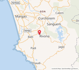 Map of Cupa, Goa
