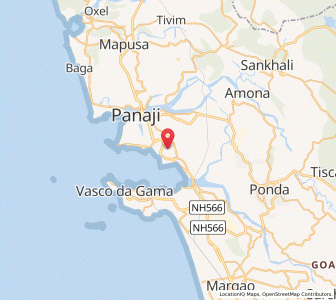 Map of Curca, Goa