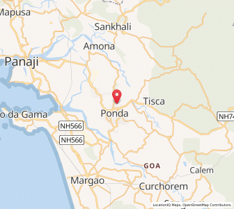 Map of Curti, Goa