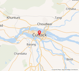 Map of Cuttack, Odisha